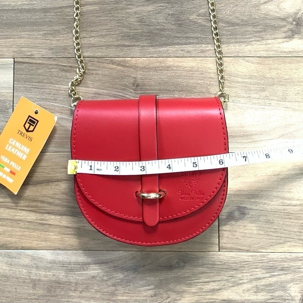 Vera Pelle Made in Italy Mini Chain Crossbody - Picture 2 of 5